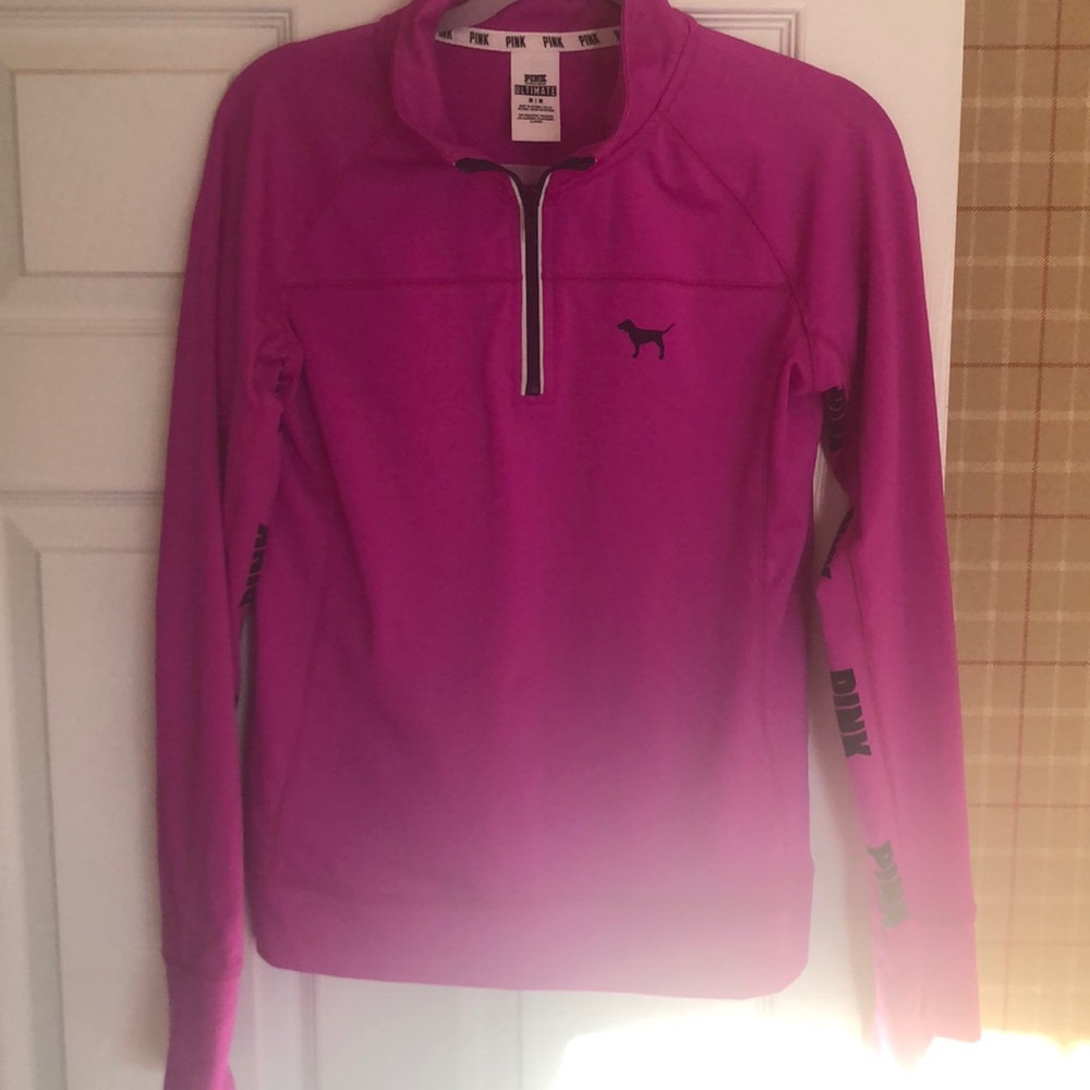VS PINK dry fit exercise/running top